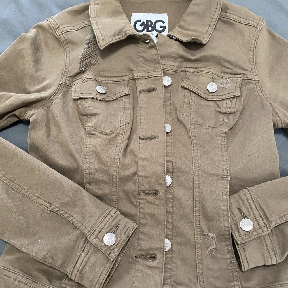 GBG Olive Denim Jacket